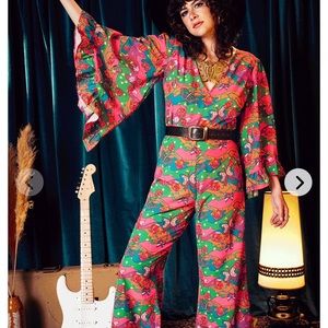 Pink Retro Psychedelic Jumpsuit
